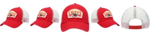 '47 Brand Men's Red, Natural Kansas City Chiefs Penwald Trucker Clean Up Snapback Hat